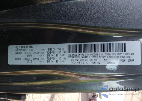 2018 Jeep Wrangler Jk Unlimited Freedom Edition 4X4 z USA, uszkodzony, nr VIN 1C4BJWDG8JL811691